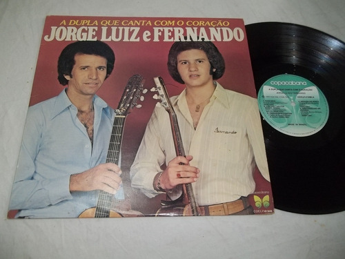 Lp Vinil - Jorge Luiz E Fernando - 1980