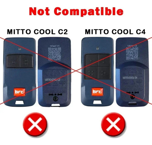 Control Bft Rcb02/04 433 Mhz Rodante +mitto2/mitto4