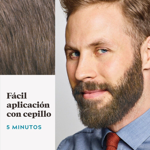 Tinte Just For Men Barba Y Bigote 3 Pack Tono Castaño medio