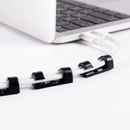 * 1 Clips De Cable Autoadhesivos De 100 Piezas