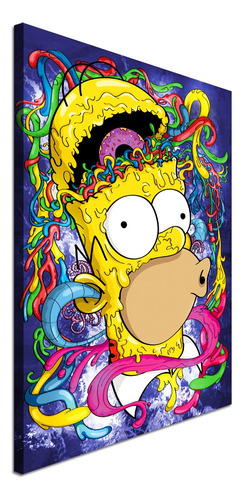 Cuadro Decorativo Homero Simpson Moderno Habitación Alcoba