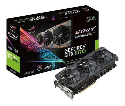 Tarjeta de video Nvidia Asus  ROG Strix GeForce GTX 10 Series GTX 1070 ROG-STRIX-GTX1070-O8G-GAMING OC Edition 8GB