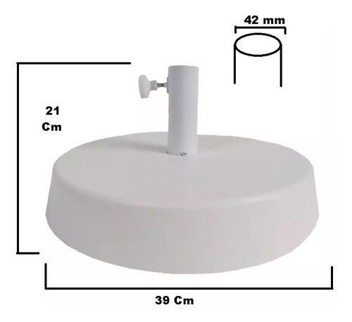 Base De Sombrilla Redonda Kg
