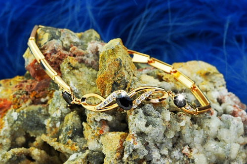 Imagen 4 de 10 de Pulsera Brazalete Oro 18k Regalo Amistad Mujer Mama Joyería