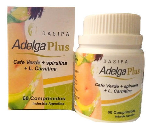 Imagen 1 de 4 de Adelga Plus Dasipa 60 Comprimidos Natural Para Bajar De Peso