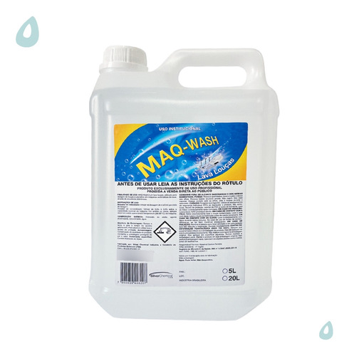 Maq-wash 5l - Detergente Para Máquina De Lavar Louças