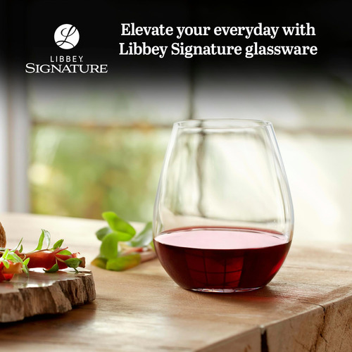 Juego De 4 Copas De Vino Tinto Libbey Signature, Elegantes C