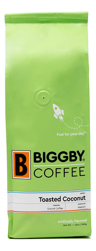 Biggby Cafe Molido Con Sabor A Coco Tostado, Bolsa Sellada A