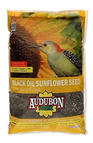 Alpiste Silvestre De Girasol Negro, 10 Libras - Audubon Park