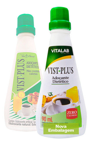 Adoçante Dietético Vist Plus Vitalab Líquido 90ml