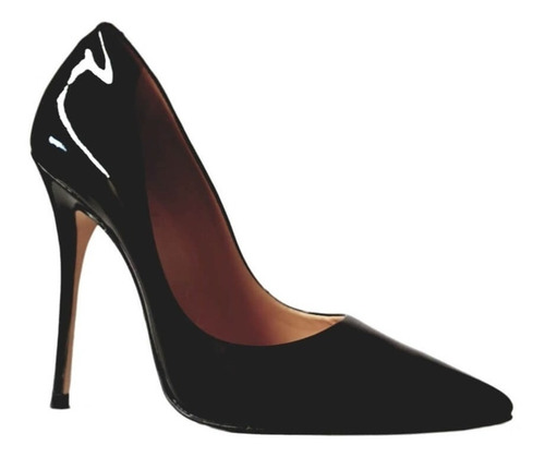 Scarpin Em Verniz Bico Fino Salto Fino 11cm Carrano 143131