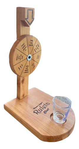 Ruleta Shot - Juego De Madera