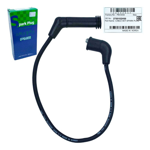 Imagen 5 de 10 de Cables Bujias Kia Picanto 1.1 2008 2009 2010 2011 Original