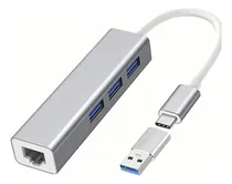 Comprar 4 En 1 Adaptador Hub Usb C3.0 Ethernet  Rj45 Red Lan Gigabit