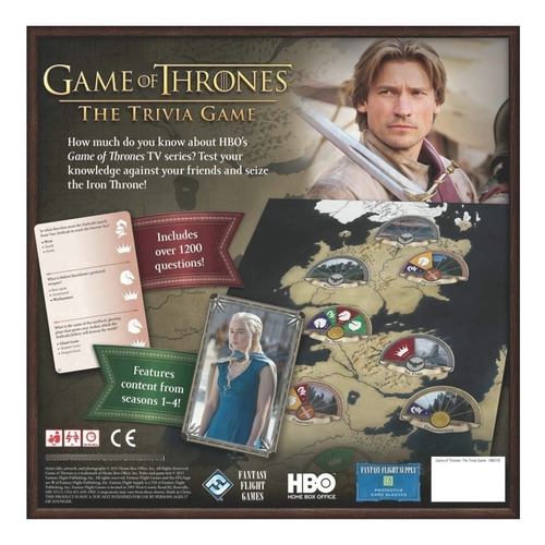 Juego Trivia Game Of Thrones Juego Tronos Hbo Ingles Oferta Mercado Libre