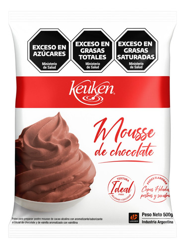 Polvo Para Mousse Chocolate Postres Keuken Reposteria X500gr