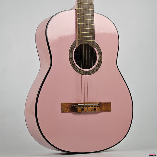 Guitarra Electro Acustica Criolla Funda Pua Colores Color Rosa Claro Material Del Diapasón Madera Orientación De La Mano Diestro