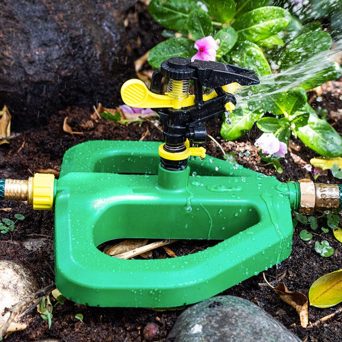 Manguera De Jardín 30 Metros Con Aspersor De Riego Giratorio