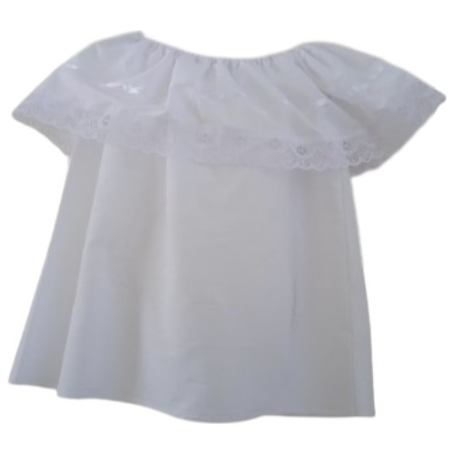 Blusa De Olán Blanca Para Mujer Traje Regional Mexicano