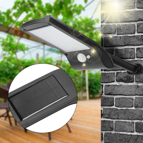 Sensor De Luz Solar Exterior Impermeable De 36 Led