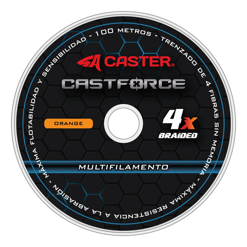 Imagen 2 de 6 de Multifilamento Caster Castforce 4x 0.35mm 600m