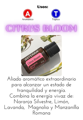 Aceite Mezcla De Citrus Bloom 15 Ml - Dõterra
