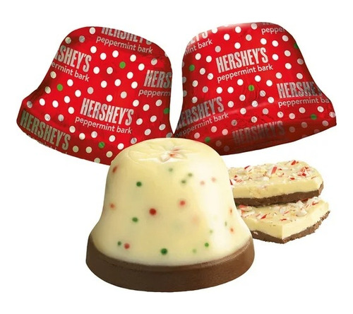 Chocolates Kisses De Campanas Sabor Peppermint Bark