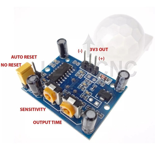 10 X Módulo Sensor Presença Movimento Pir Hc-sr501 Arduino