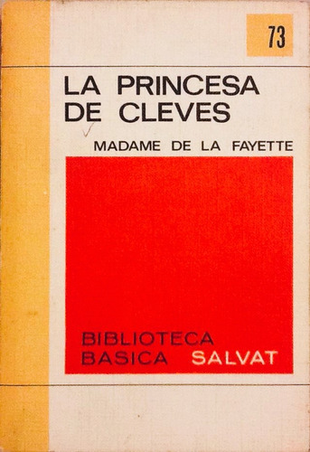 La Princesa De Clèves - Madame De La Fayette (Usado)