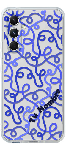 Funda Para Galaxy Para Mujer Líneas Abstracto Con Tu Nombres