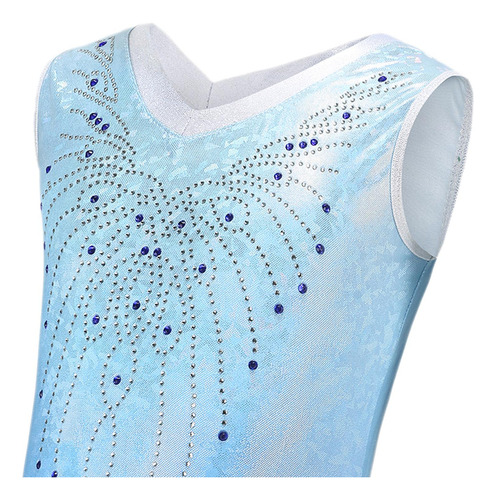 Niñas Gimnasia Leotardos Ballet Leotardo Azul Ballet Danza