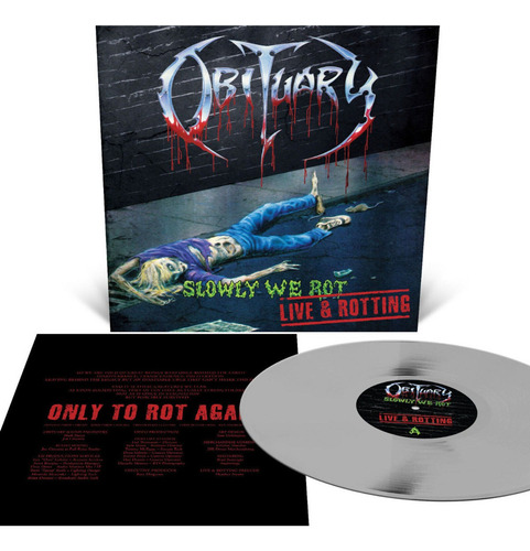 Obituary Slowly We Rot Live & Rotting Lp Vinil Only 1000 Un