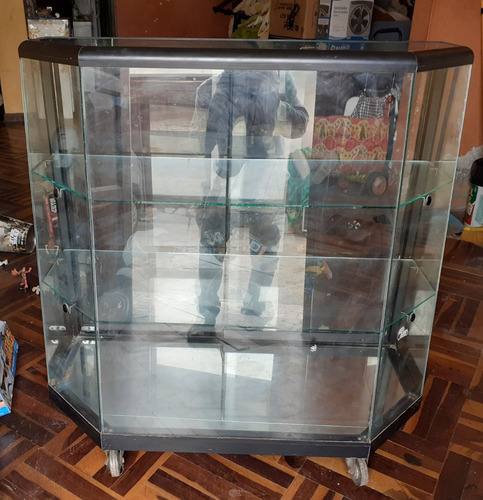 Vitrina Exhibidora De Vidrio Y Aluminio
