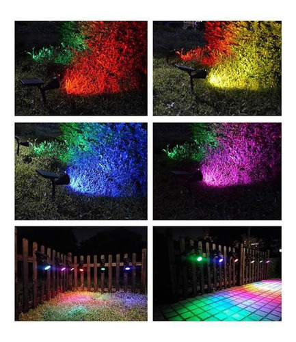 A Lampara Solar Exterior Led Jardin Estacas Colgantes