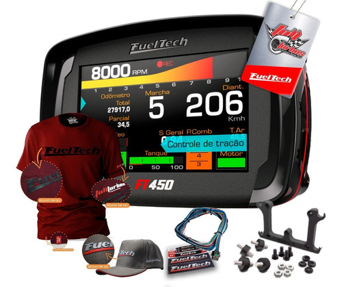 Ft450 Fueltech C/ Chicote 3m+ Ultra Brinde Cami.bordo Gel Bc