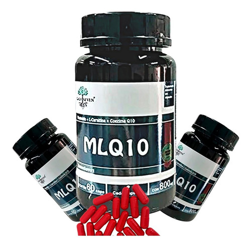 Imagem 2 de 5 de Kit Com 3 - Trio Cardio: Mlq10 800mg 60 Cápsulas