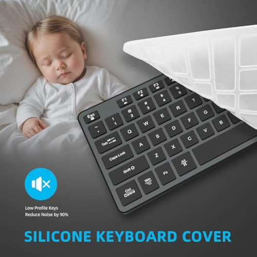 Teclado Usb Con Cable, Cómodo Y Silencioso, Color Chocolate