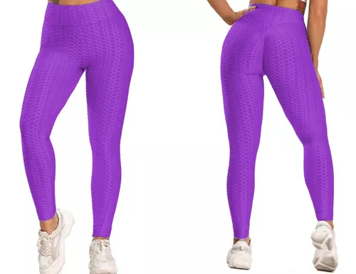 Pack de 4 Piezas Leggings térmicos para Mujer Pantalones Deportivos  atléticos de Yoga Entrenamiento mallones (Cafe, Morado,Fucsia, Rosa Claro)