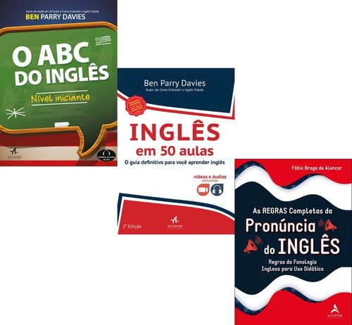 Livro Inglês Em 50 Aulas, O Abc E As Regras C Da P Do Inglês