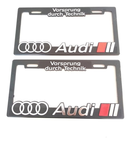 Porta Placas Para Autos Audi (2 Piezas)