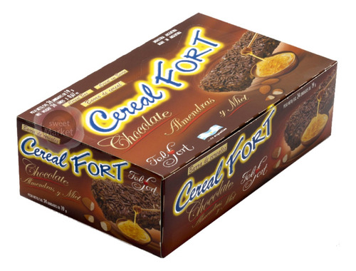 Barra Cereal Fort Chocolate Almendras Y Miel Caja De 24 Unid