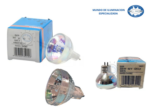 Lampara Osram Exr 300w 82v Gx5.3 / Caja De 10 Piezas