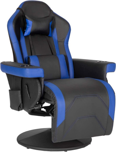 Silla Gamer Reclinable Color Azul Marca Modern-depo  