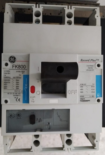 Breaker Industrial Frame Fg400 3p 250a 90ka@240v Smr2