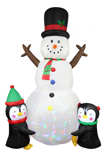 Muñeco De Nieve Inflable De Navidad, Decoración Al Aire