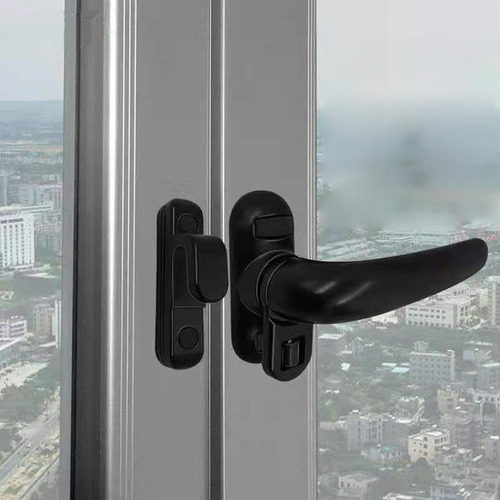 Falleba Aldaba Ventana Abrir Aluminio Traba Negro