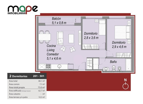 Imagen 12 de 12 de Venta De Hermoso Y Muy Amplio Apartemento De 2 Dormitorios A Estrenar