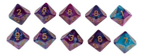 Dado D10 Set De 10pcs Opción 3 Opción 3