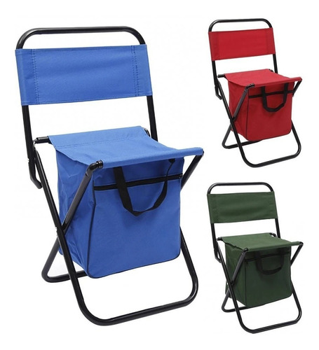 Silla Banco Plegable Sh3 Con Bolso - Ideal Camping Outdoor