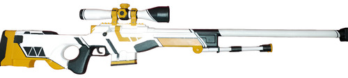Replica Awp Asiimov 3d Pintada Tamaño Real Csgo Cs2